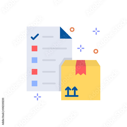 Packing List Vector icon.