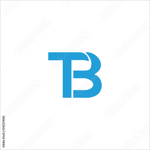 Initial letter tb or bt logo vector templates