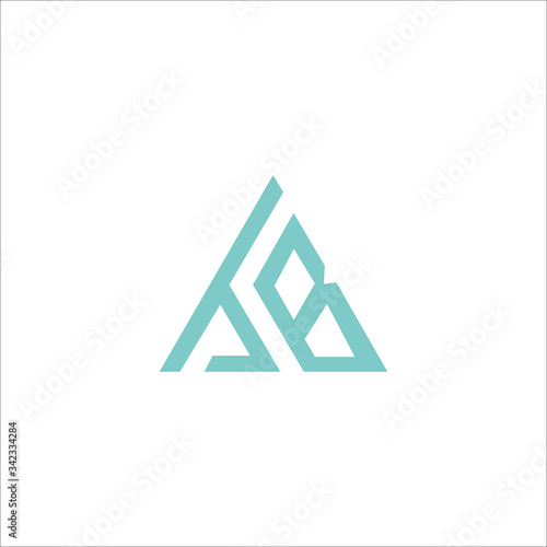 Initial letter tb or bt logo vector templates
