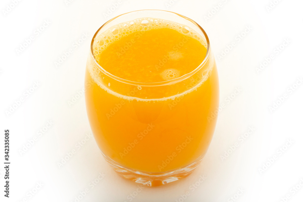 Glass of orange juice isolated on white -clipping path Glass of orange juice isolated on white -clipping path