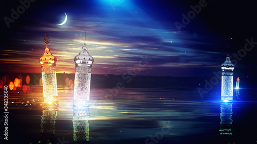 Ramadan Islamic Lake Lateran View Backgrounds photo