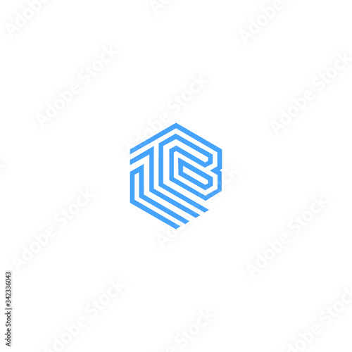 Initial letter tb logo or bt logo vector design templates
