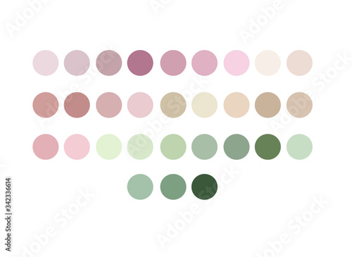 neutrals color palette, procreate  swatches