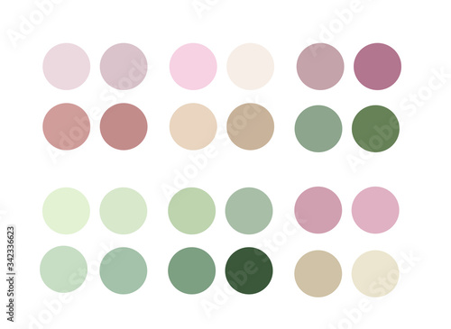 neutrals color palette, procreate  swatches. Highlights of Cover Stories.