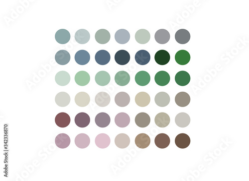neutrals color palette, procreate  swatches