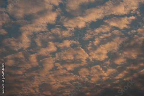 Sky and clouds at sunset