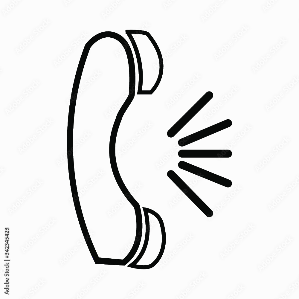 Fototapeta premium Transparent vector phone icon. Phone icon illustration.