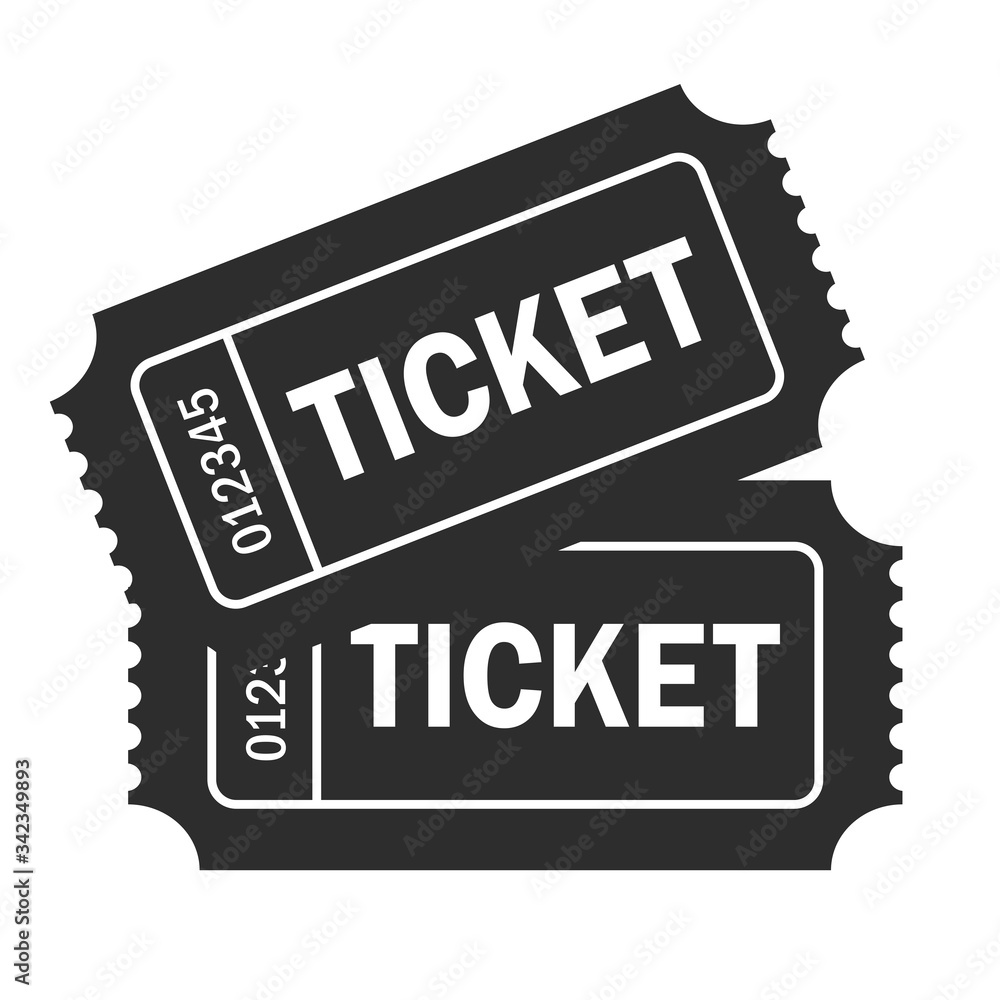 Obraz premium Tickets vector icon
