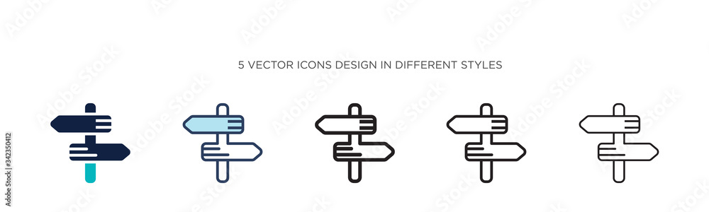 Signaling icon in filled, thin line, outline and stroke style. Vector illustration of two colored and black signaling vector icons designs can be used for mobile, ui, web