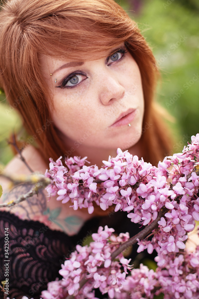 Portrait femme fleuris Portrait femme fleuris