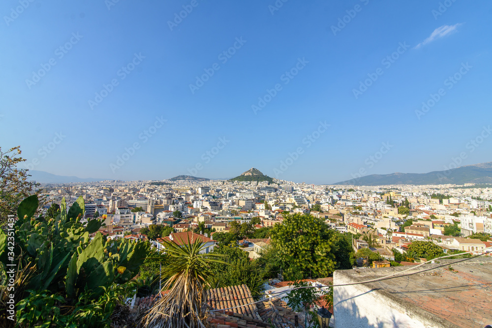 City panorama on Lycabettus Hill