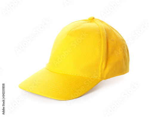 Blank cap on white background