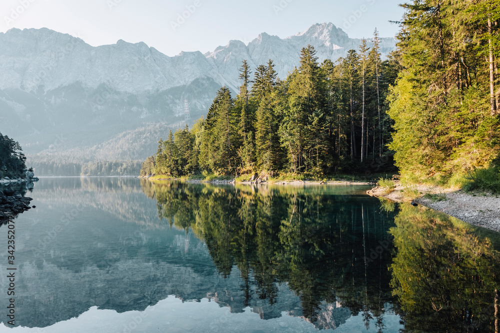 Fototapeta premium Eibsee, Bayern, Germany