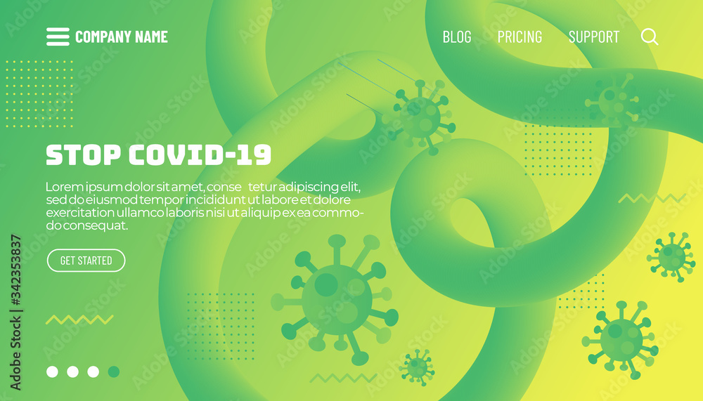 Covid-19 corona virus protection concept. 3d flow shape creative design set. Dynamic liquid color wave backgrounds. Templates set for brochures, posters, banners, flyers and cards. Vector illustration Covid-19 corona virus protection concept. 3d flow shape creative design set. Dynamic liquid color wave backgrounds. Templates set for brochures, posters, banners, flyers and cards. Vector illustration