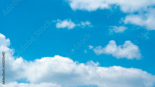 Close-up beautiful blue sky with clouds background.