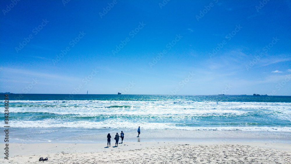 Clear day over Milnerton Beach, Cape Town, South Africa