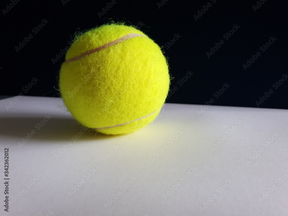 Tennis ball close-up.