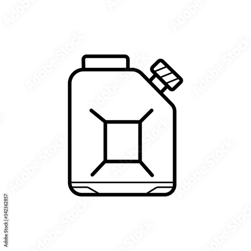 Bild auf Leinwand jerrycan oil icon vector illustration