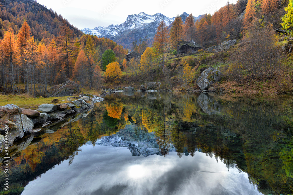 Autumn Alpine landscape