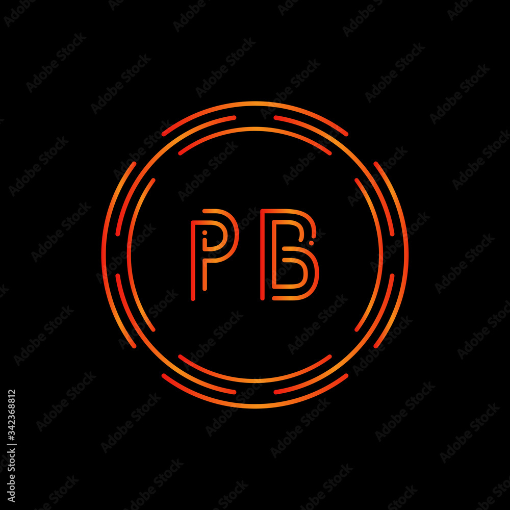 Initial Letter PB Logo Design Vector Template. PB Letter Logo Design Initial Letter PB Logo Design Vector Template. PB Letter Logo Design