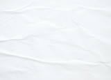 White  crumpled paper texture background