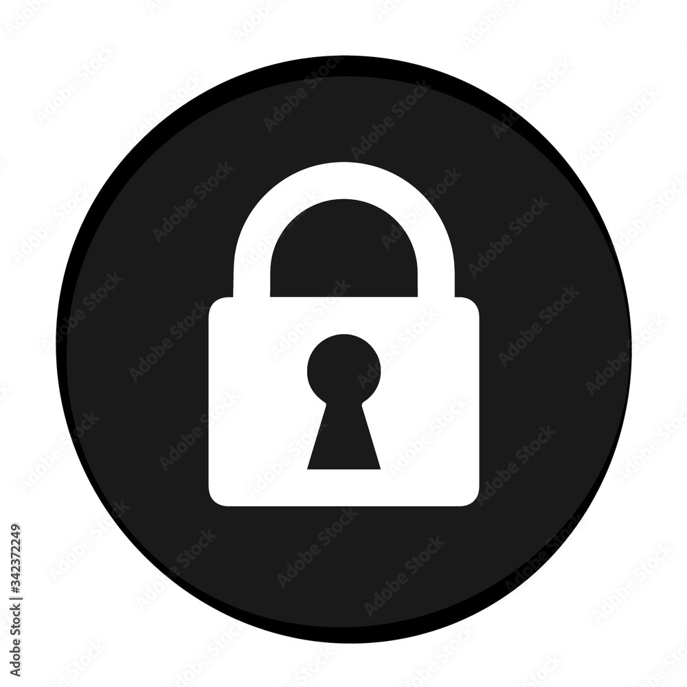 Locked icon vector. Security icon Locked icon vector. Security icon