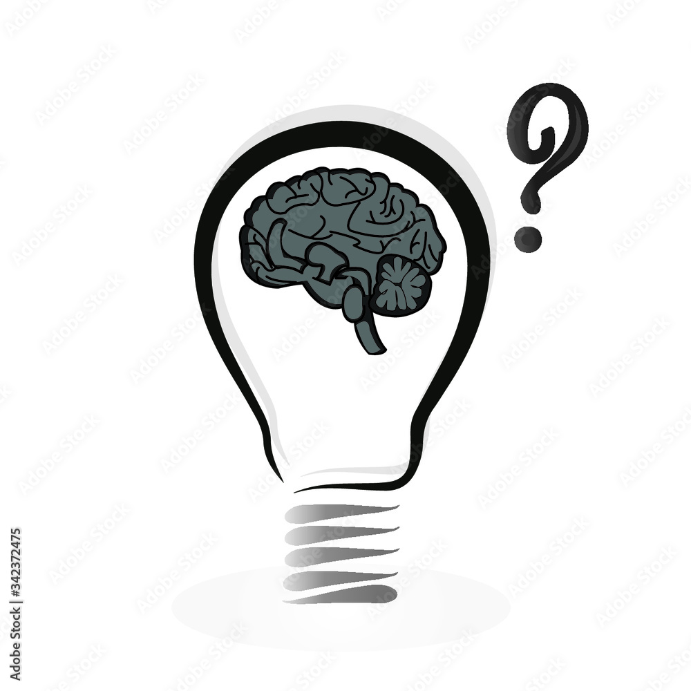 positive thinking icon vector. Good idea and inspiration 