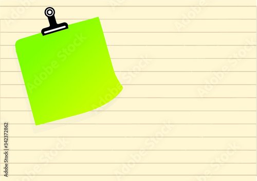 Post it vector. Stick note with empty area. 