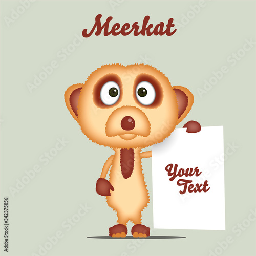 Erdmännchen – Comic, Kinder Cartoon als Vektor Illustration