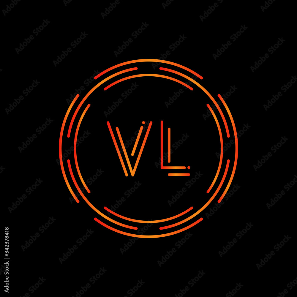 Creative Letter VL Logo Creative Typography Vector Template. Digital Abstract Letter VL Logo Design. Creative Letter VL Logo Creative Typography Vector Template. Digital Abstract Letter VL Logo Design.