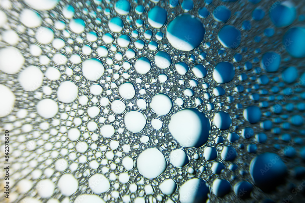 Abstract water with color bubbles and texture Abstract water with color bubbles and texture