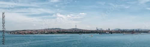 Beautiful panoramic view of Istanbul on a clear day. © lenblr