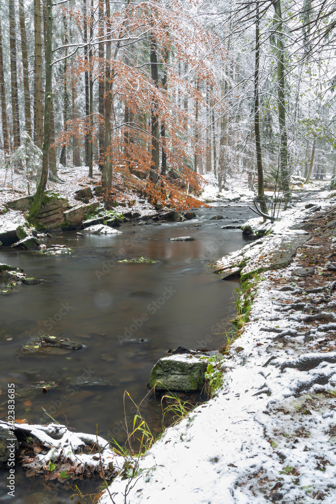 Valley Doubrava near Chotebor and Bilek. Bohemian-Moravian Highlands (Ceskomoravska Vysocina), Czech Republic Valley Doubrava near Chotebor and Bilek. Bohemian-Moravian Highlands (Ceskomoravska Vysocina), Czech Republic