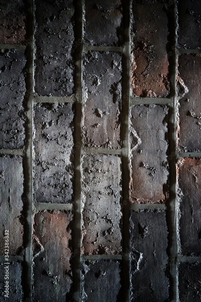 Rough texture of a brick.
