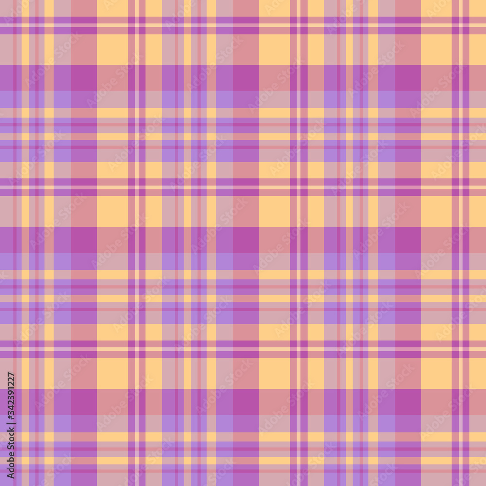 Seamless pattern in interesting violet and yellow colors for plaid, fabric, textile, clothes, tablecloth and other things. Vector image. Seamless pattern in interesting violet and yellow colors for plaid, fabric, textile, clothes, tablecloth and other things. Vector image.