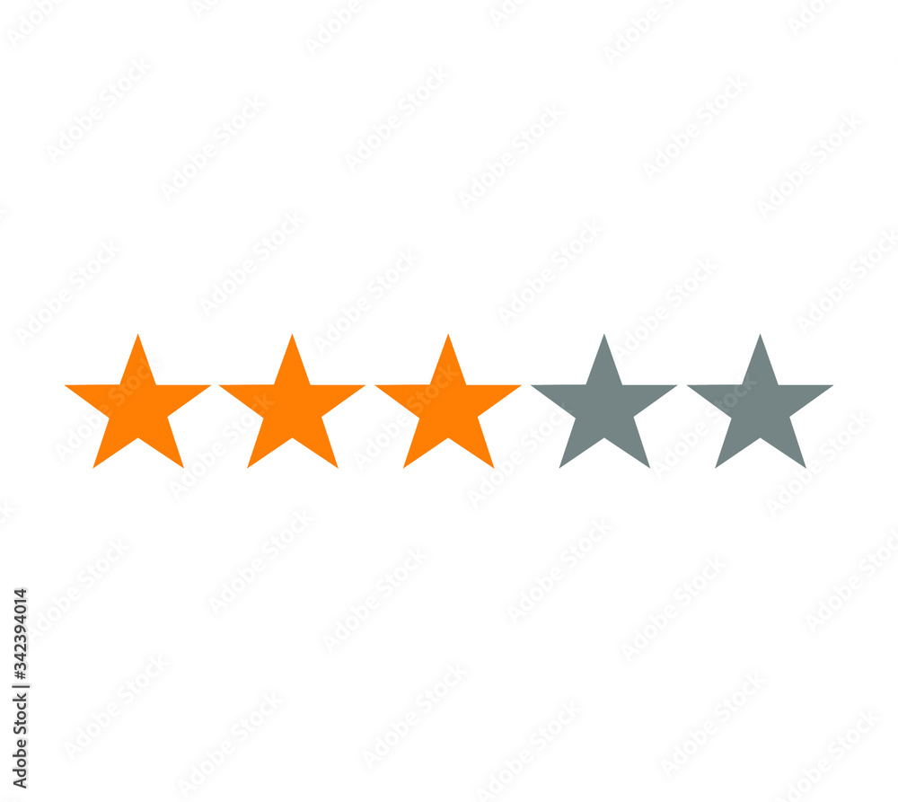 Three stars customer product rating review. Three stars customer product rating review.