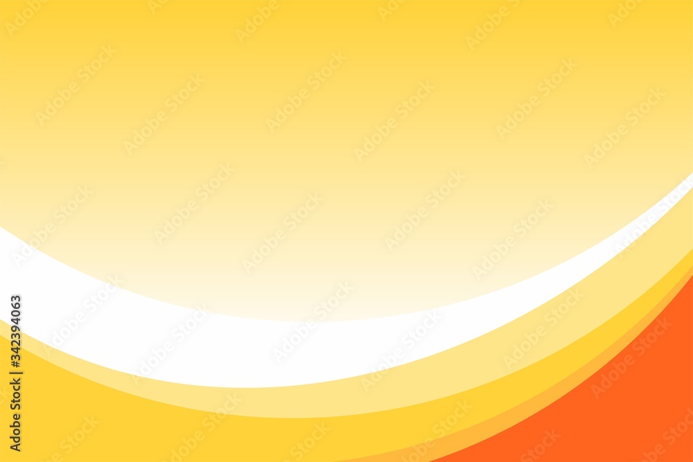 Obraz premium Abstract Yellow Orange Curve Background Design Template Vector