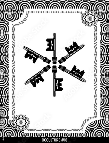 Occultism or magic, illustration without color keys