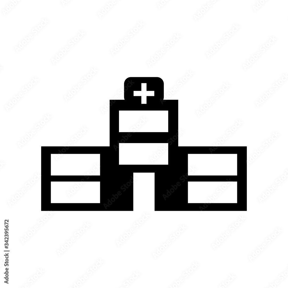 Hospital building icon Hospital building icon