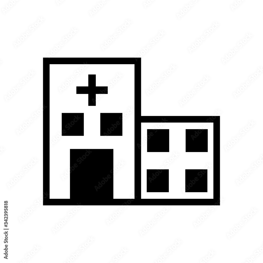 Hospital building icon Hospital building icon