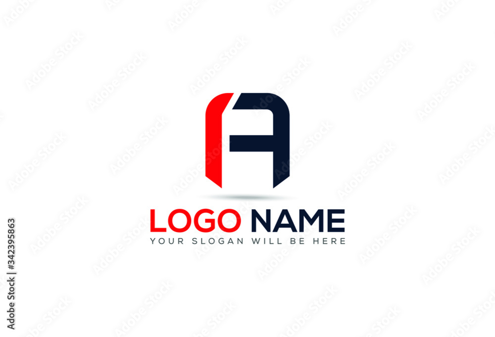 A F Letter Logo Design Template Vector A F Letter Logo Design Template Vector