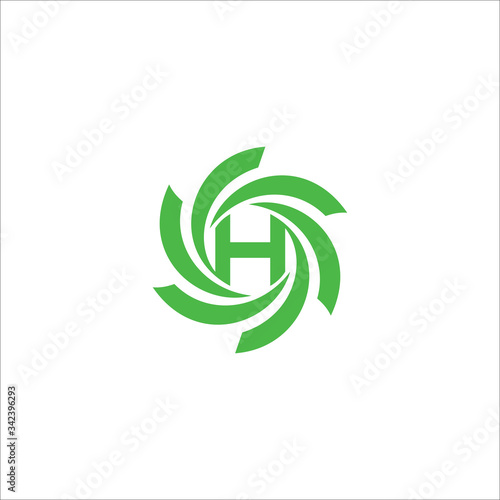 Initial letter h logo vector design template