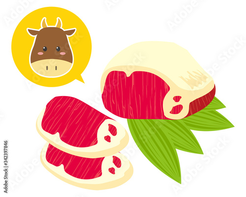 牛肉　厚切り　カット肉　牛