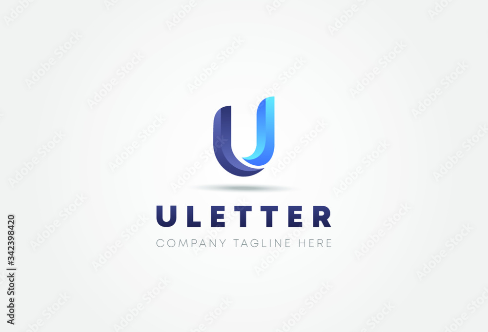 Letter U Logo. U Letter Design Vector template.