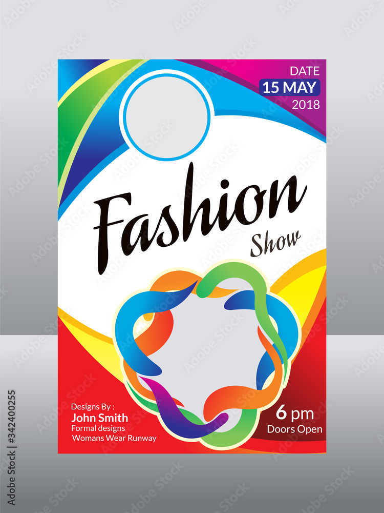 Fototapeta premium abstract artistic creative colorful flyer