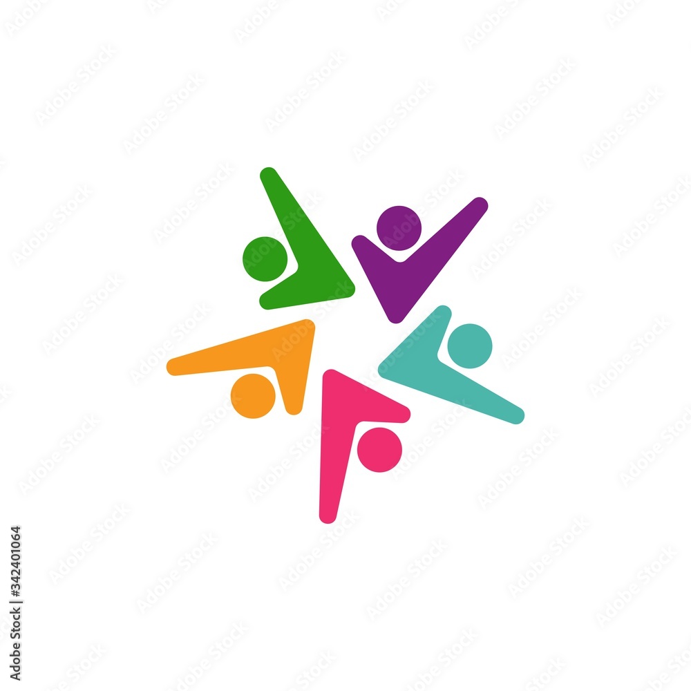 Community, network and social logo Community, network and social logo