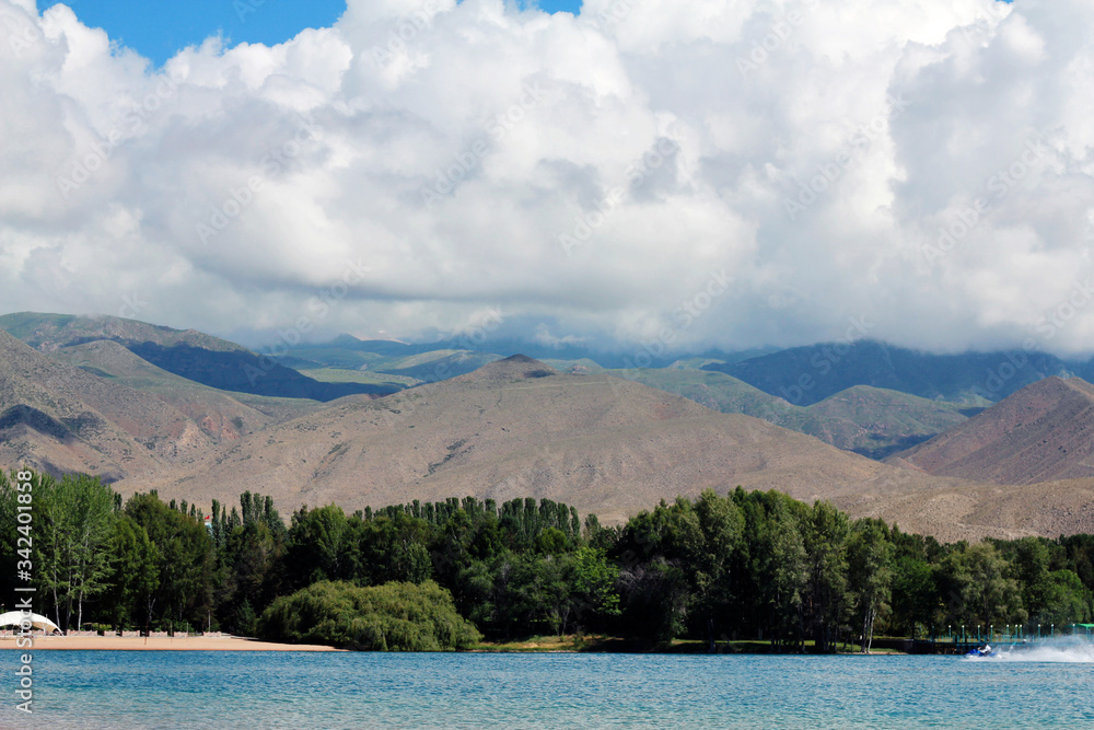 lake in the mountains