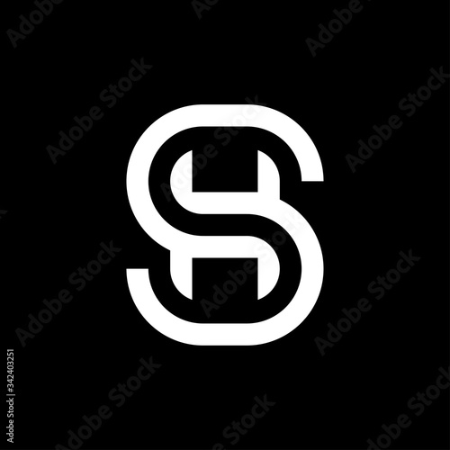 Letter SH logo