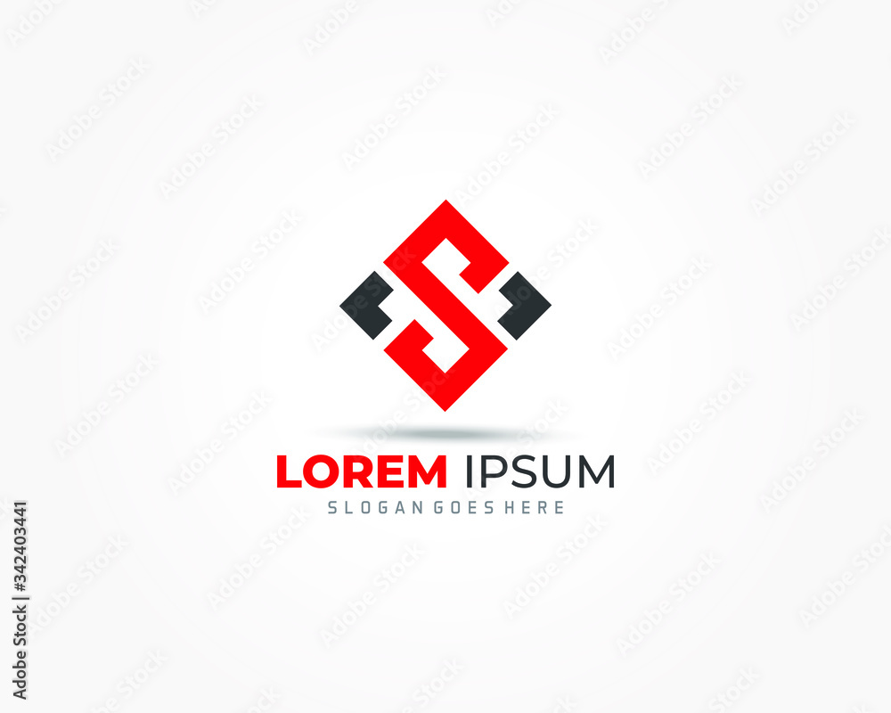 Obraz premium Letter S Logo. S Letter Design Vector Template