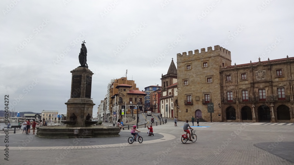 Fototapeta premium Gijon is a very youth city in Spain